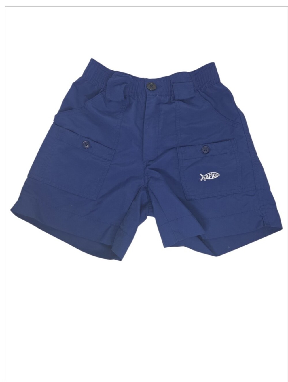 Aftco Boys Youth Original Fishing Short Navy Size 26 10-12 Years
